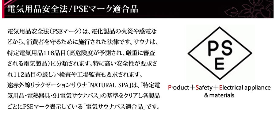 電気用品安全法/ＰＳＥマーク取得