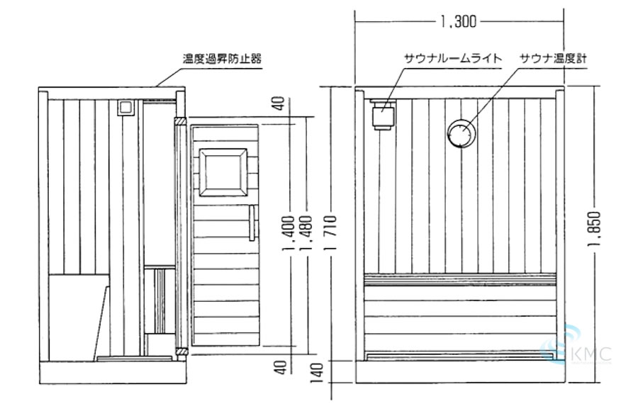 図面：側面・中面