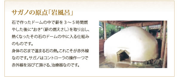 サガノの原点「岩風呂」